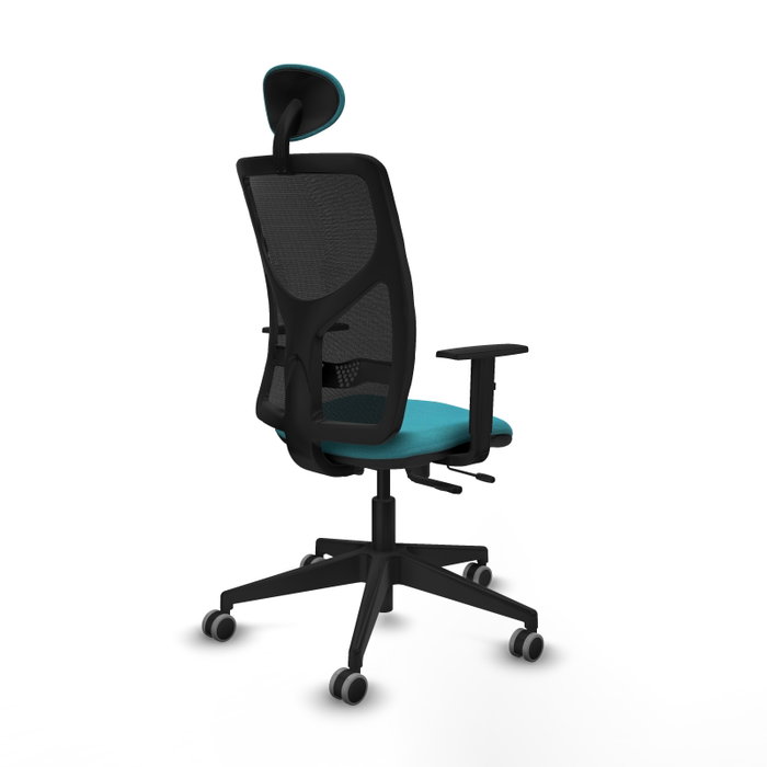 PIQUERAS Y CRESPO Silla de oficina Motilla con mecanismo Sincro/Traslack, Turquesa y Negro PIQUERAS Y CRESPO Silla de oficina Motilla con mecanismo Sincro/Traslack, Turquesa y Negro