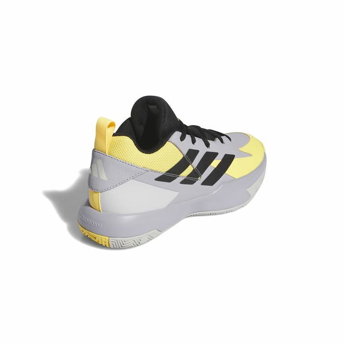 Zapatillas de Baloncesto para Niños Adidas Cross Em Up Select Mid Amarillo Gris