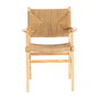 Silla Brazos Natural Madera 61 X 59 X 85 cm (Set de 2)