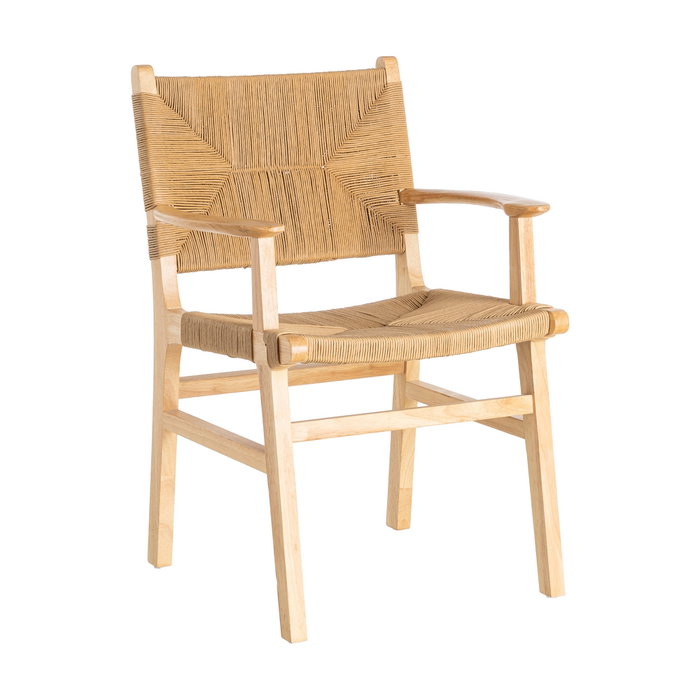Silla Brazos Natural Madera 61 X 59 X 85 cm (Set de 2)