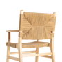 Silla Brazos Natural Madera 61 X 59 X 85 cm (Set de 2)