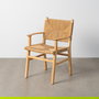 Silla Brazos Natural Madera 61 X 59 X 85 cm (Set de 2)