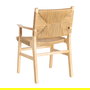 Silla Brazos Natural Madera 61 X 59 X 85 cm (Set de 2)