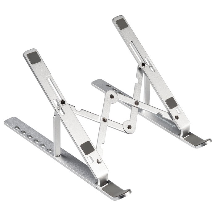 Conceptronic Soporte de refrigeración ERGO de aluminio plegable, Plata