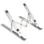 Conceptronic Soporte de refrigeración ERGO de aluminio plegable, Plata