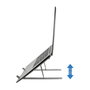 Conceptronic Soporte de refrigeración ERGO de aluminio plegable, Plata