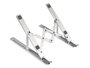 Conceptronic Soporte de refrigeración ERGO de aluminio plegable, Plata