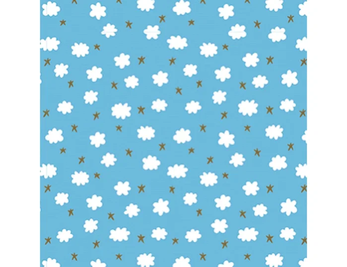 Basika Papel de Regalo Infantil Diseño Nubes Bobina 62 cm x 85 m Basika Papel de Regalo Infantil Diseño Nubes Bobina 62 cm x 85 m