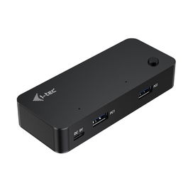 I-tec Hub USB 3.2 Gen 1 - Hub USB-C de Sobremesa 6 en 1 con 2 Puertos USB-C y 4 USB-A, 5 Gbps, Alimentación 15W, Plug and Play, Interruptor, para Windows, macOS - CAKVMHUB2A2C