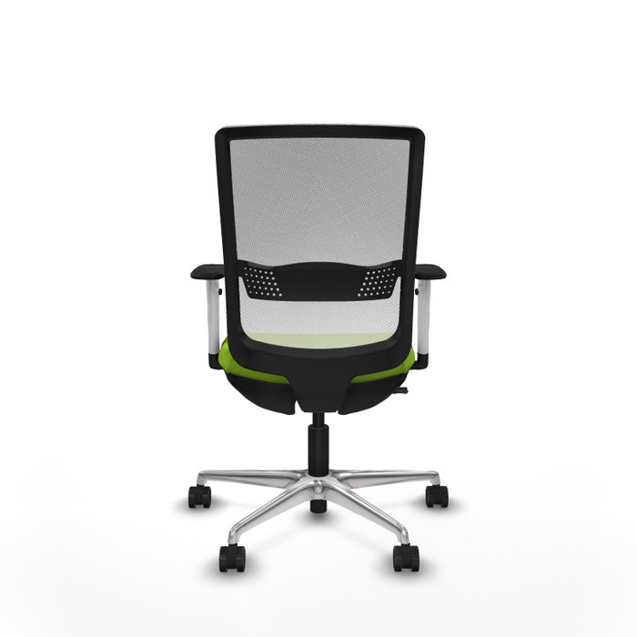 PIQUERAS Y CRESPO Silla de oficina Haches Pistacho/Blanco con Mecanismo Sincro/Traslack