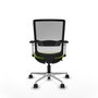 PIQUERAS Y CRESPO Silla de oficina Haches Pistacho/Blanco con Mecanismo Sincro/Traslack
