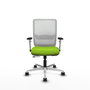 PIQUERAS Y CRESPO Silla de oficina Haches Pistacho/Blanco con Mecanismo Sincro/Traslack
