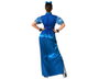 Disfraz de Kimono Asiático Azul para Mujer Adulto Talla XS-S con Vestido y Tocado