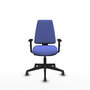 PIQUERAS Y CRESPO Silla de oficina Elche Azul claro con brazos 1D