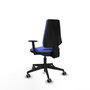 PIQUERAS Y CRESPO Silla de oficina Elche Azul claro con brazos 1D