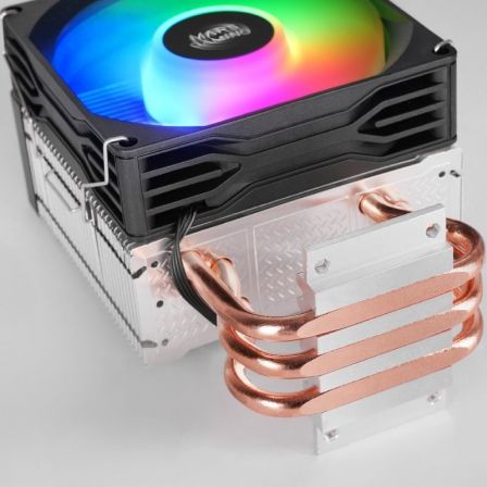 Mars Gaming MCPU-XU3 Disipador Aire CPU 90mm RGB 3 Heatpipes TDP 190W Intel AMD Negro