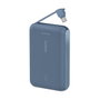 Belkin Power Bank BoostCharge 10.000 mAh con cable USB-C integrado, Azul
