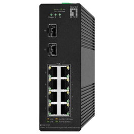 Level One IGS-2110P Switch Industrial Gigabit PoE Smart Lite de 10 Puertos
