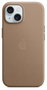 Apple funda para iPhone 15 (6.1 pulgadas) Gris pardo con MagSafe