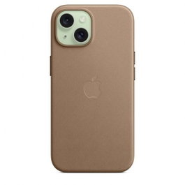 Apple funda para iPhone 15 (6.1 pulgadas) Gris pardo con MagSafe