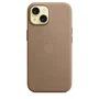 Apple MT3C3ZM/A Funda con MagSafe para iPhone 15 (6.1") Gris Pardo - Microsarga Trenzada, Reciclada, Protección contra Caídas y Rayones