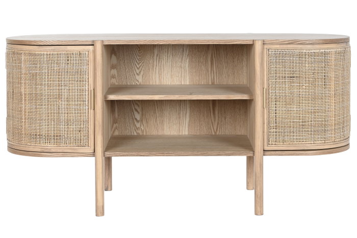DKD Home Decor Morefond rejilla 23 Mueble TV Moderno Natural 120 x 43.5 x 60 cm DKD Home Decor Morefond rejilla 23 Mueble TV Moderno Natural 120 x 43.5 x 60 cm