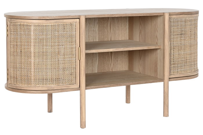 DKD Home Decor Morefond rejilla 23 Mueble TV Moderno Natural 120 x 43.5 x 60 cm DKD Home Decor Morefond rejilla 23 Mueble TV Moderno Natural 120 x 43.5 x 60 cm