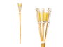 Ibergarden Antorcha Vela Citronela Bambu Parafina Vidrio 9x76x9 cm (Set de 24)