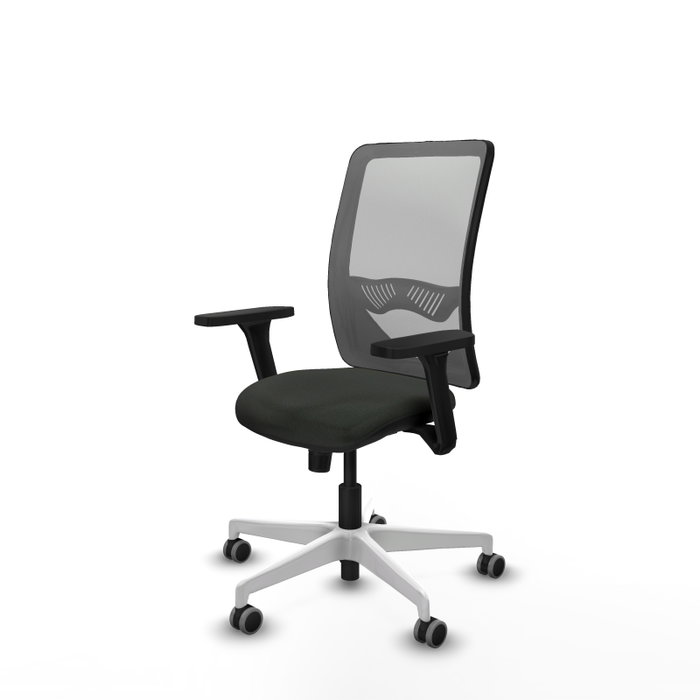 PIQUERAS Y CRESPO Silla de oficina Zulema con mecanismo Sincro, Negro y Gris