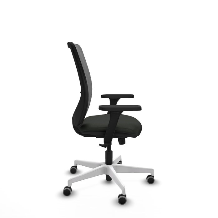 PIQUERAS Y CRESPO Silla de oficina Zulema con mecanismo Sincro, Negro y Gris