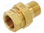 GEBO Conector Doble BR G 1/2 Gracias a su diseño de conexión de tornillo
