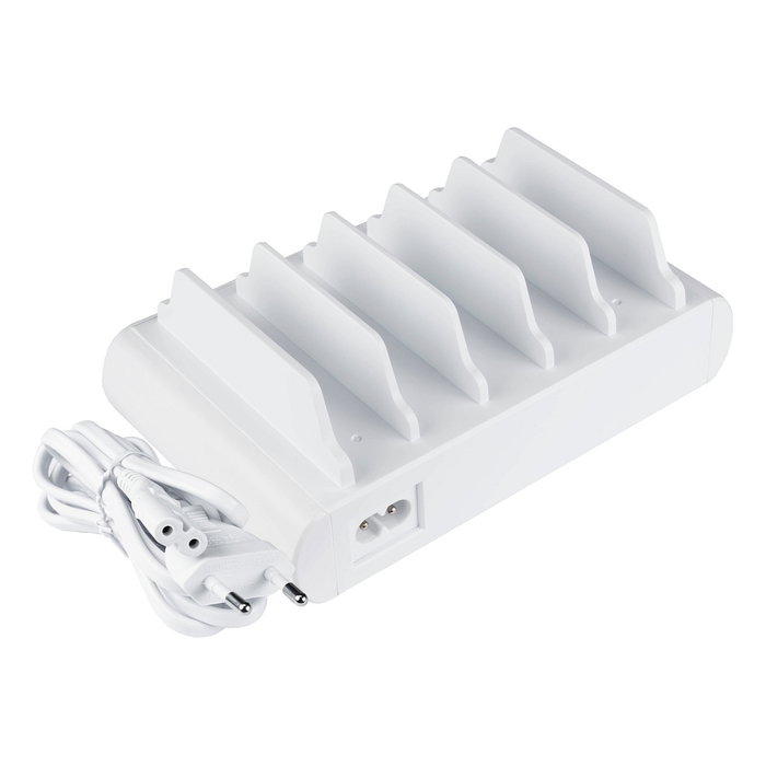 GoodConnections PCA-D006W Estación de Carga Rápida USB de Mesa 110W, 10 Puertos (5x USB-C/5x USB-A) con QC3.0, Color Blanco