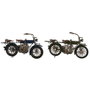 DKD Home Decor Vehículo de Decoración Metal Moto Surtido de 2 unidades