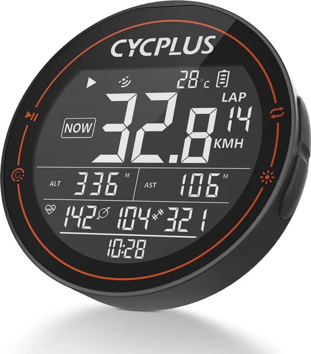 Cycplus M2 Ciclocomputador GPS ANT+ Bluetooth Batería 1100 mAh Impermeable Negro