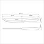 Tramontina Cuchillo de Cocina Plenus Acero Inoxidable Hoja 152.4 mm Negro