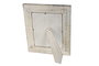 DKD Home Decor Marco de Fotos 20X25 Blanco Natural Mango Cristal 31.5 x 36.5 x 2 cm