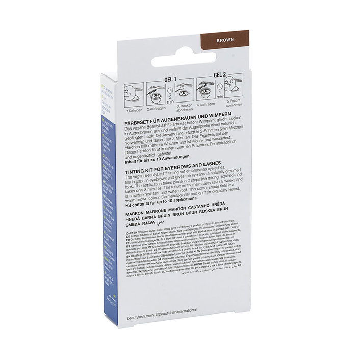 Refectocil BEAUTYLASH BROW & LASH COLOUR Kit Tinte Cejas y Pestañas #Castaño Medio 1 Und