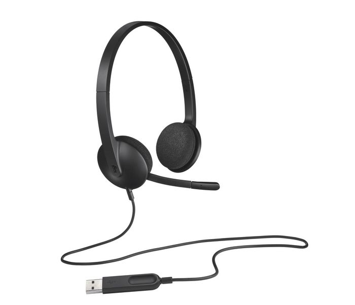 Logitech Auriculares USB H340 con Micrófono con Cancelación de Ruido para Ordenador Logitech Auriculares USB H340 con Micrófono con Cancelación de Ruido para Ordenador