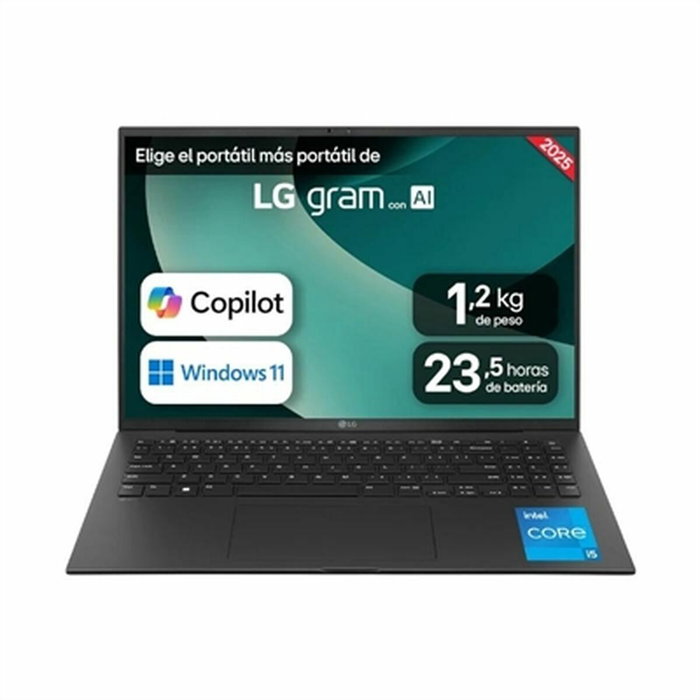 LG Portátil LG gram 16Z90RU-G.AA55B 16 pulg WQXGA Intel Core i5 16GB RAM 512GB SSD Negro