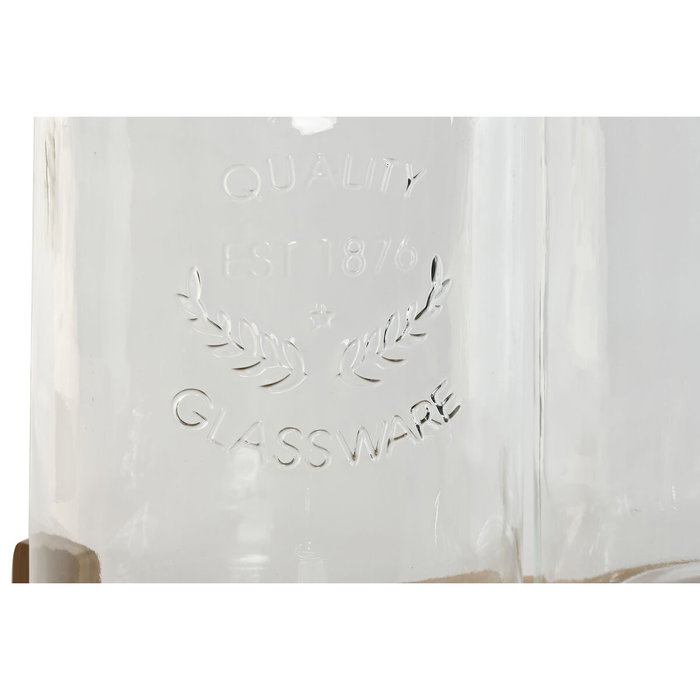 DKD Home Decor Set de 2 Dispensadores de Bebidas de Cristal 5,5L