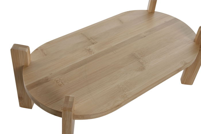 DKD Home Decor Dispensador Bebidas Set de 2 Piezas Natural Cristal Bambú Plástico Silicona 5.5L