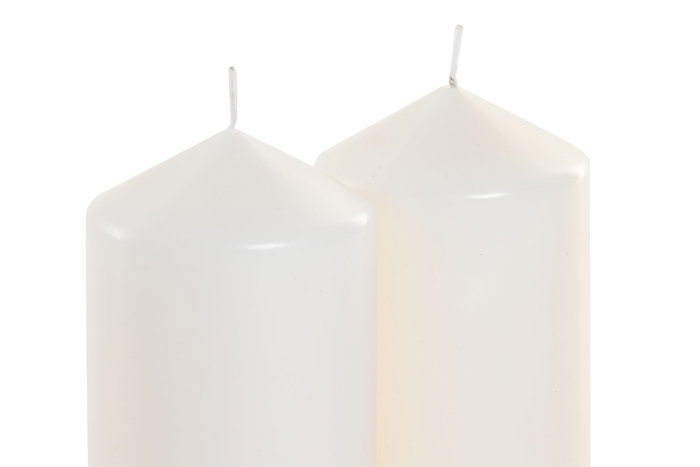 DKD Home Decor Vela Blanco Set de 2 Piezas 7 x 15 x 14 cm Cera Parafina DKD Home Decor Vela Blanco Set de 2 Piezas 7 x 15 x 14 cm Cera Parafina
