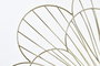 DKD Home Decor Reloj de Pared Moderno Dorado Flor 57 x 57 x 4 cm