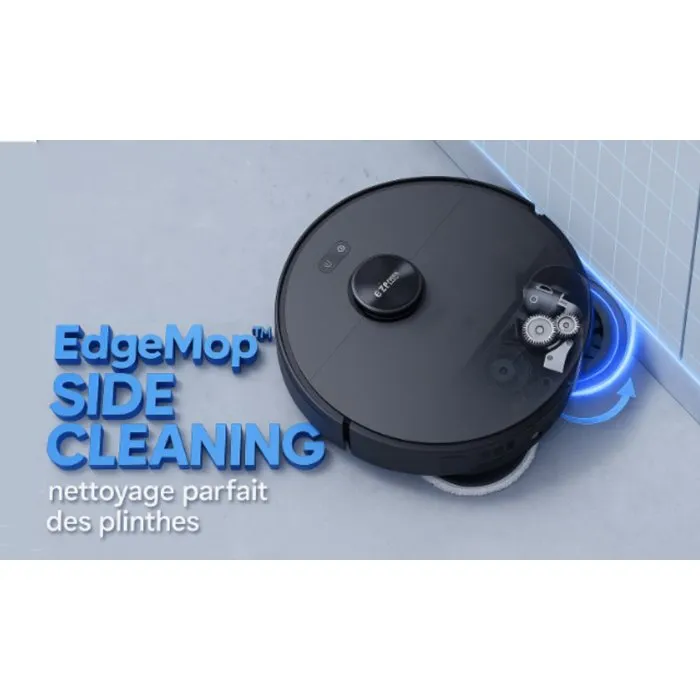 Eziclean EZICLEAN PureFlow MAX Robot aspirador y fregona con tecnología LiDAR, base de vaciado, 14000 Pa, 4L, Negro