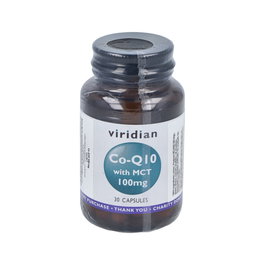 Viridian Q10 100Mg con MCT 30 Cápsulas Vegetales