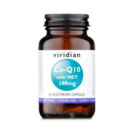 Viridian Q10 100Mg con MCT 30 Cápsulas Vegetales