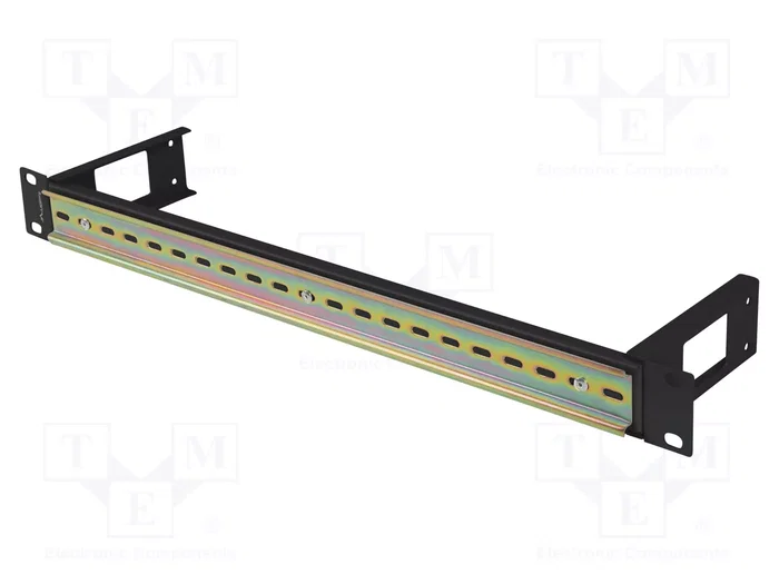 Lanberg Carril de montaje DIN TS-35 1U Negro para rack 19 pulgadas