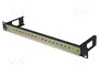 Lanberg Carril de montaje DIN TS-35 1U Negro para rack 19 pulgadas