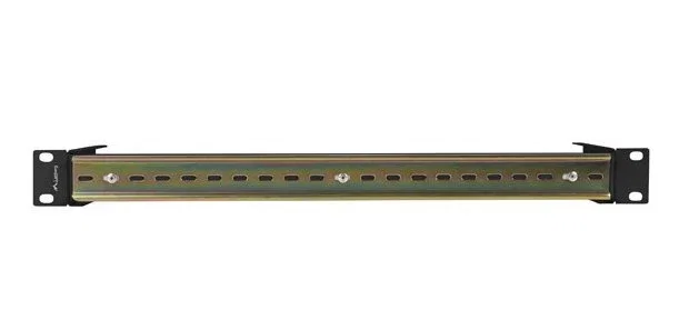 Lanberg Carril de montaje DIN TS-35 1U Negro para rack 19 pulgadas
