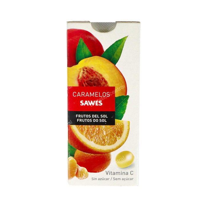 SAWES Caramelos Balsámicos Sin Azúcar Sabor Frutos del Sol con Vitamina C 22 g SAWES Caramelos Balsámicos Sin Azúcar Sabor Frutos del Sol con Vitamina C 22 g